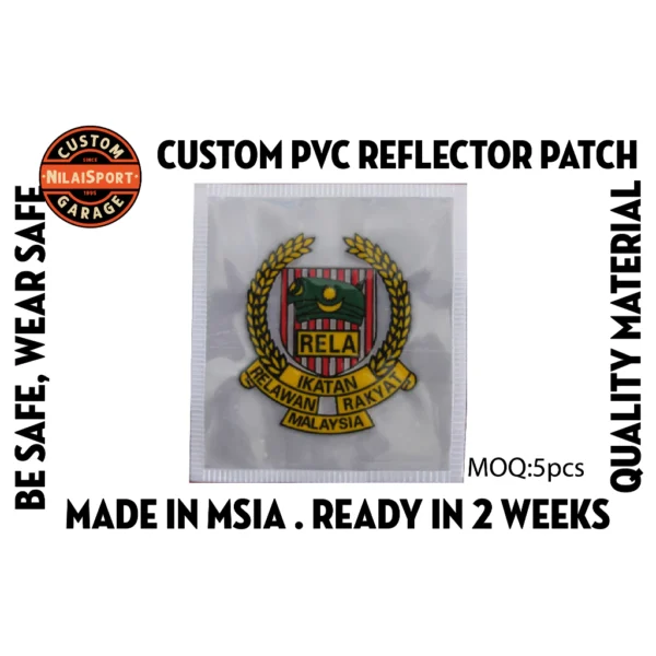 my-11134207-820l7-mohyopym5erkc2 PVC Reflector Patch, Safety Vest Reflector Patch, Reflector Badge (Custom Made Order Welcome)
